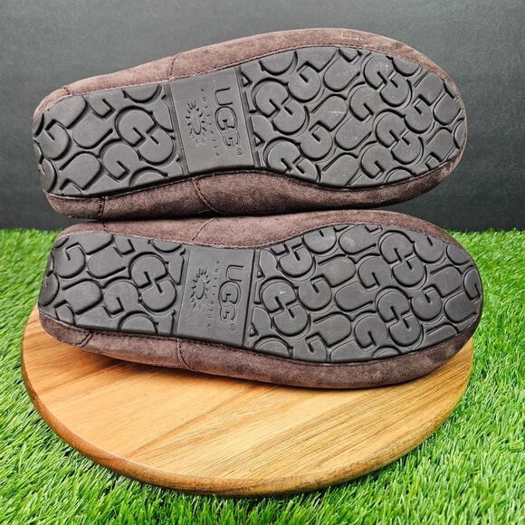 UGG Ascot Mens Size 10 Brown Casual Comfort Slip On Sheepskin Shoes Slippers main image 6